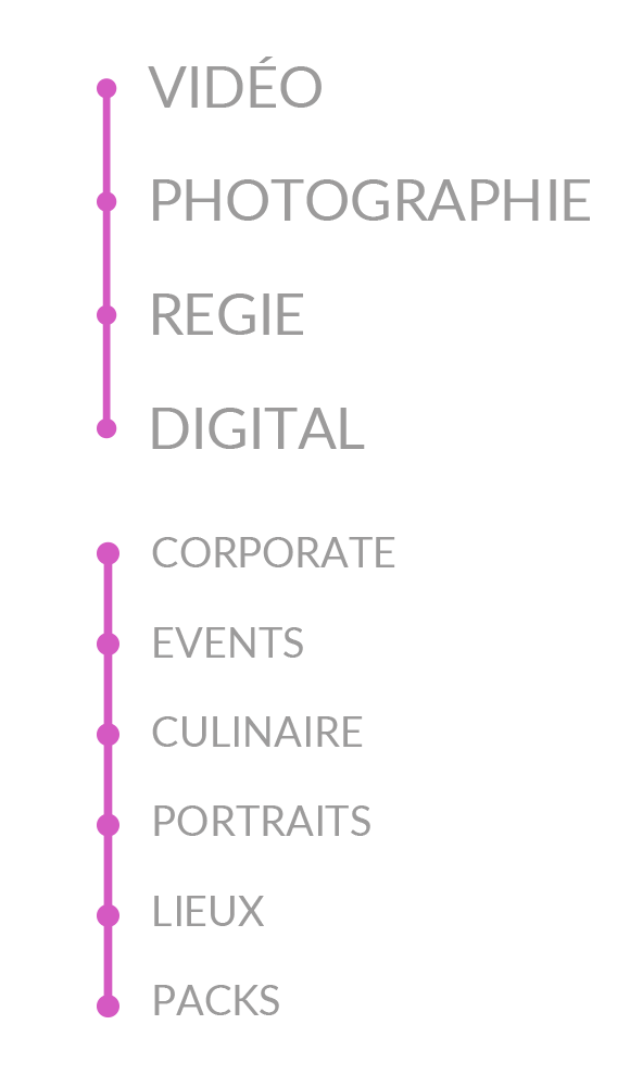 Vidéo, Photographie, Régie, Digital || Corporate, Events, Culinaire, Portraits, Lieux, Packs
